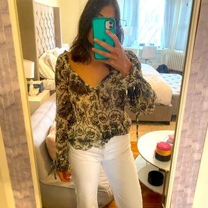 Paige toile printed blouse